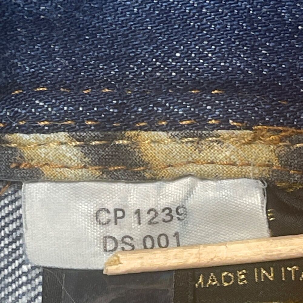 Vintage Roberto Cavalli Jeans Womens Medium 31X32 Satin Velvet Side Panel Boho - Picture 15 of 16